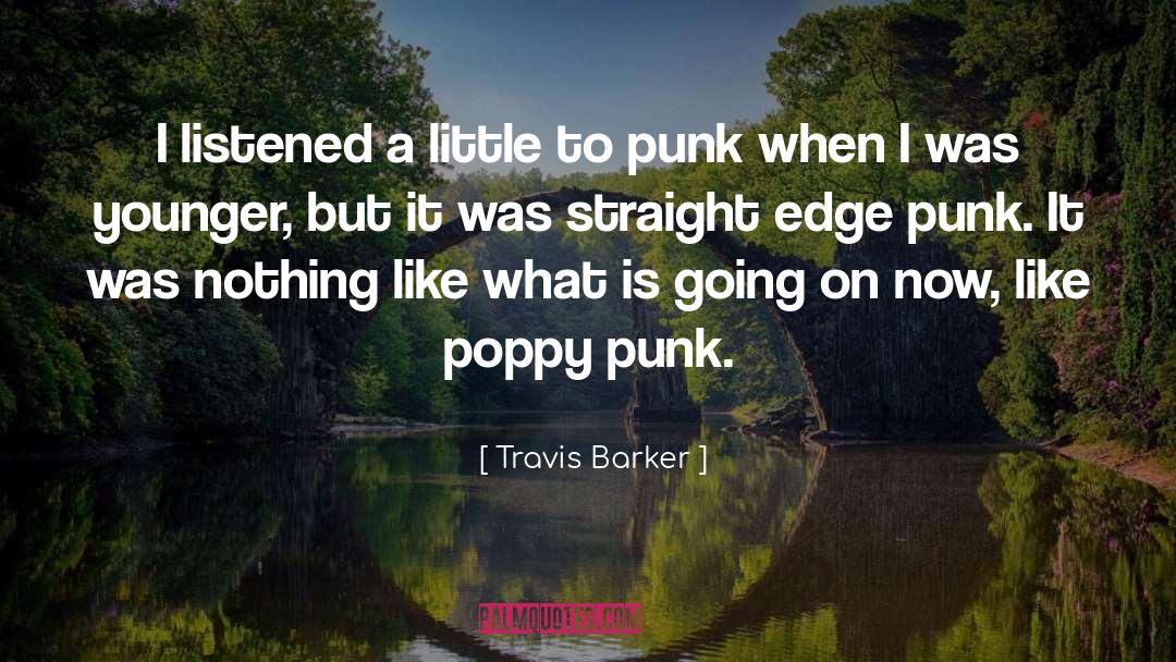 Travis Barker Quotes: I listened a little to