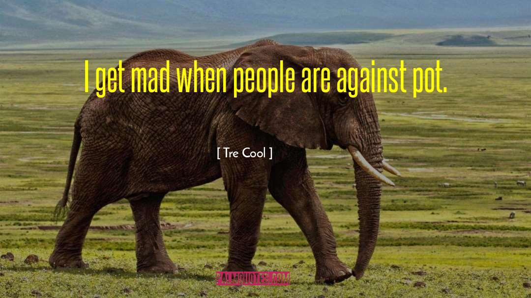 Tre Cool Quotes: I get mad when people
