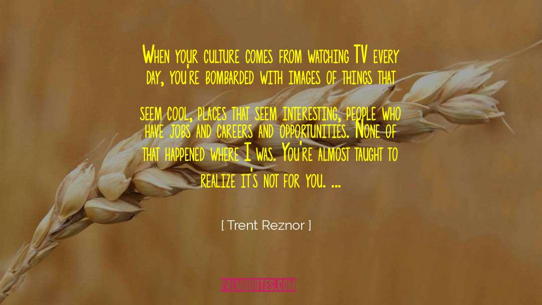 Trent Reznor Quotes: When your culture comes from