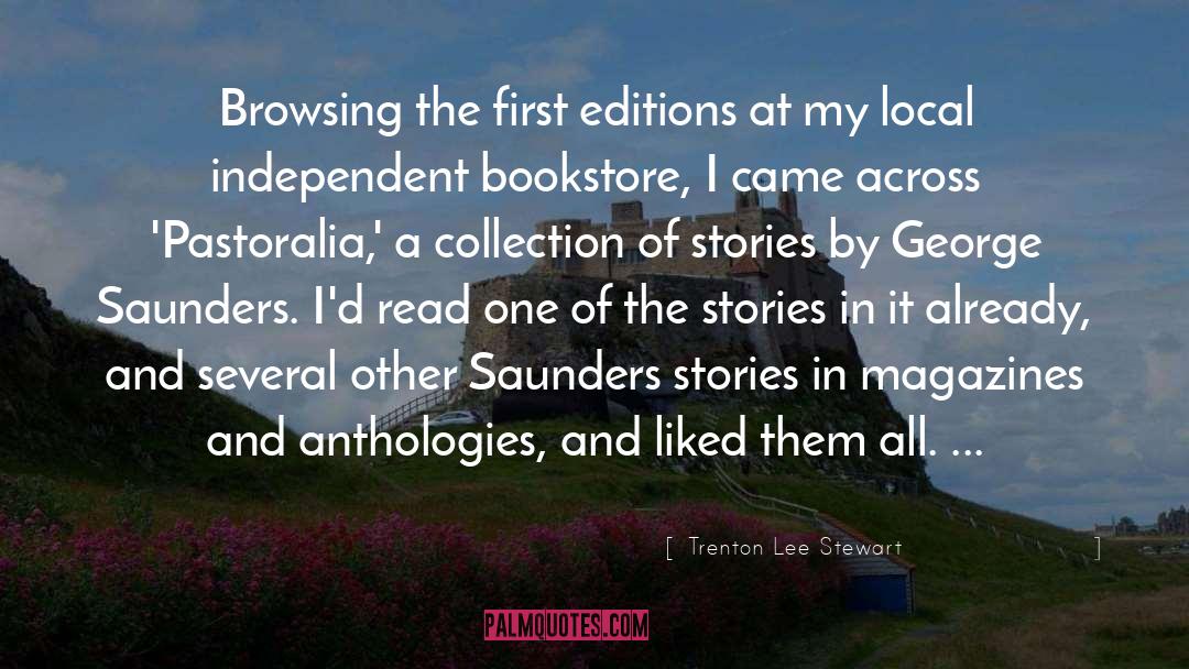 Trenton Lee Stewart Quotes: Browsing the first editions at