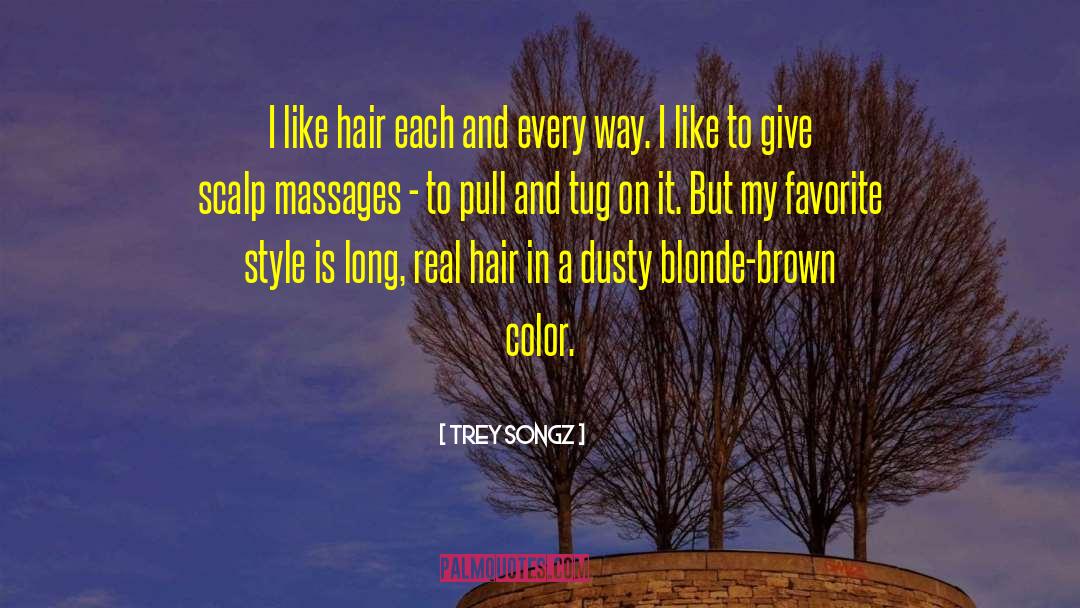 Trey Songz Quotes: I like hair each and
