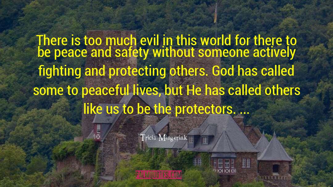 Tricia Mingerink Quotes: There is too much evil