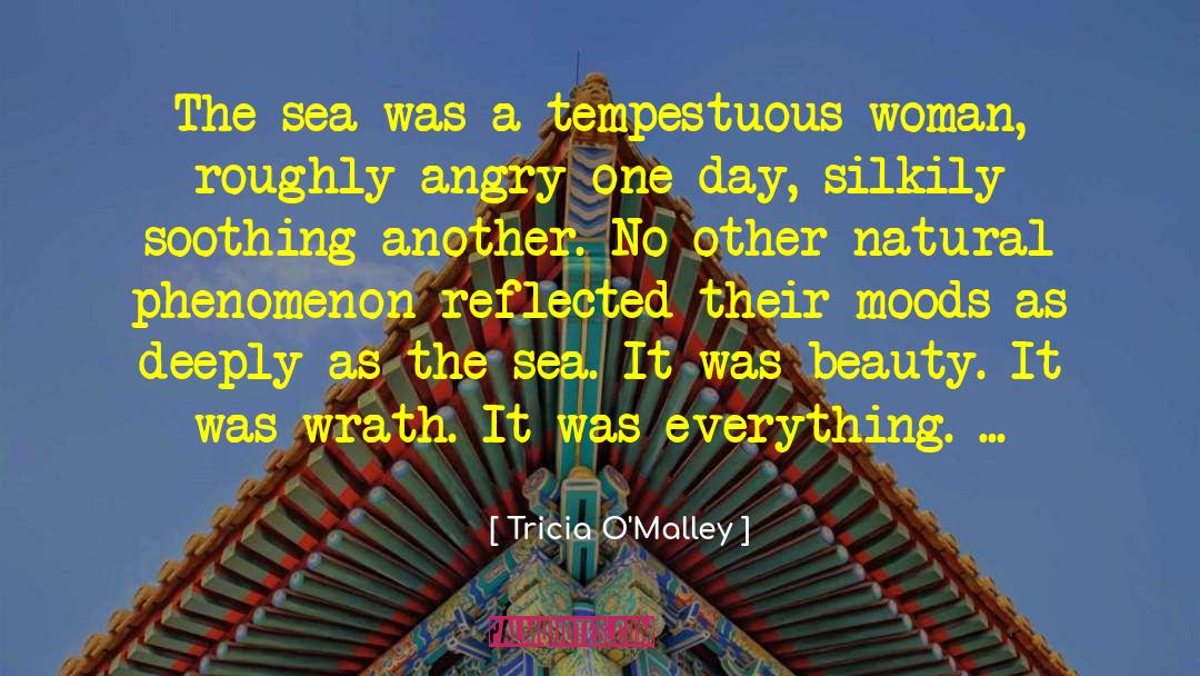 Tricia O'Malley Quotes: The sea was a tempestuous