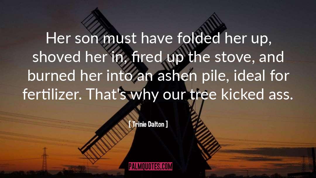 Trinie Dalton Quotes: Her son must have folded