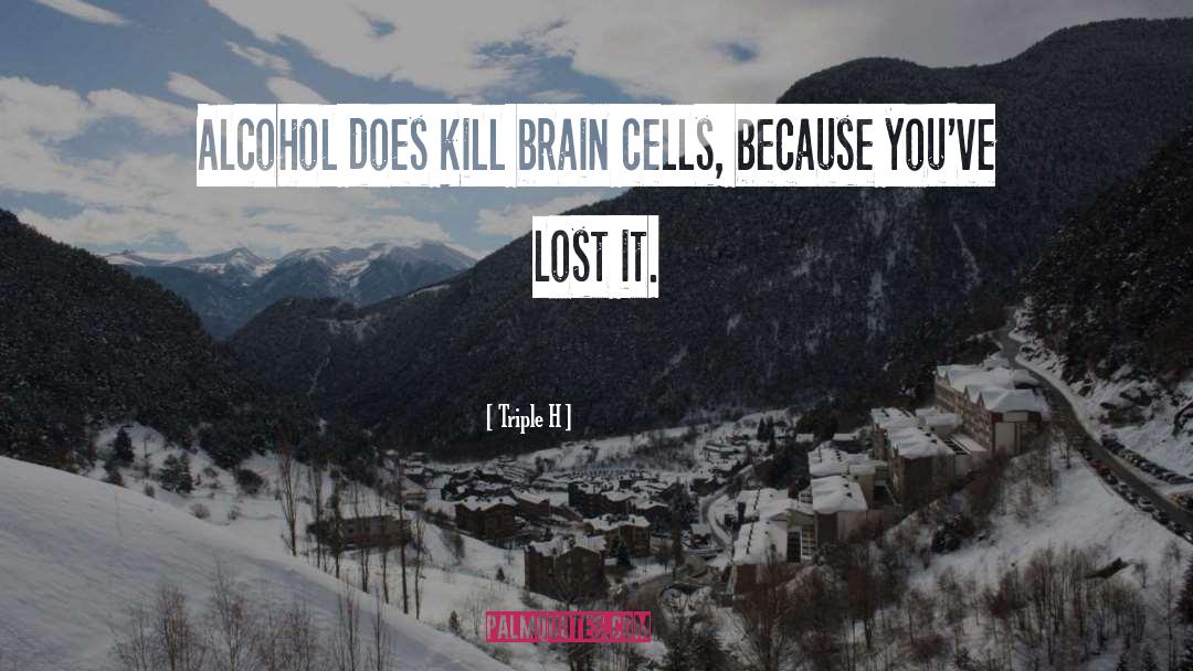 Triple H Quotes: Alcohol does kill brain cells,
