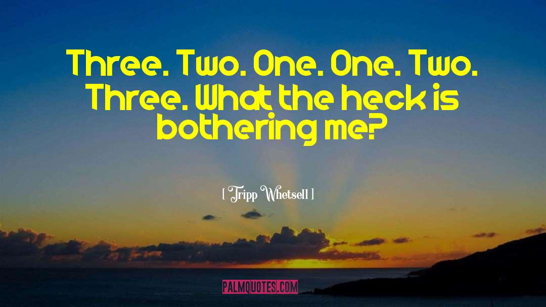 Tripp Whetsell Quotes: Three. Two. One. One. Two.
