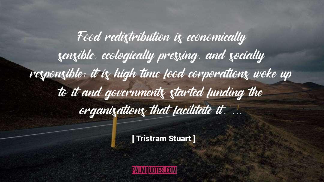 Tristram Stuart Quotes: Food redistribution is economically sensible,