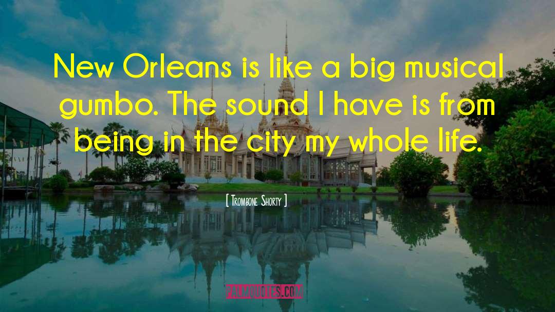Trombone Shorty Quotes: New Orleans is like a