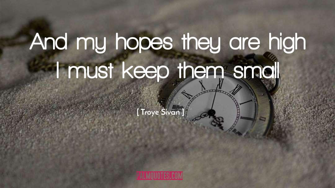 Troye Sivan Quotes: And my hopes they are