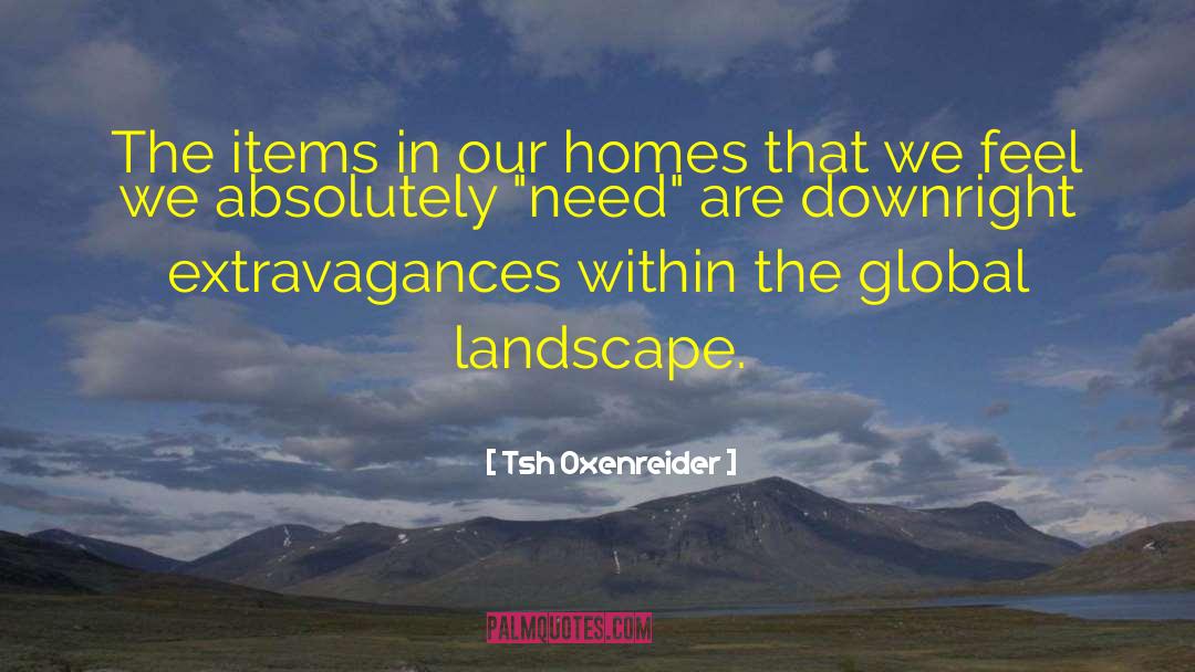 Tsh Oxenreider Quotes: The items in our homes