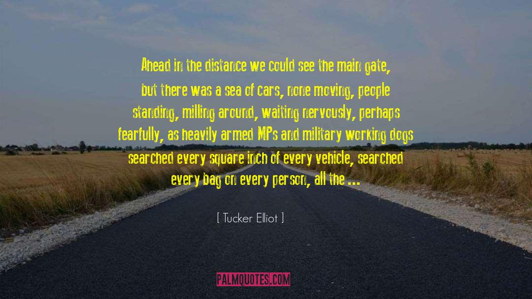 Tucker Elliot Quotes: Ahead in the distance we