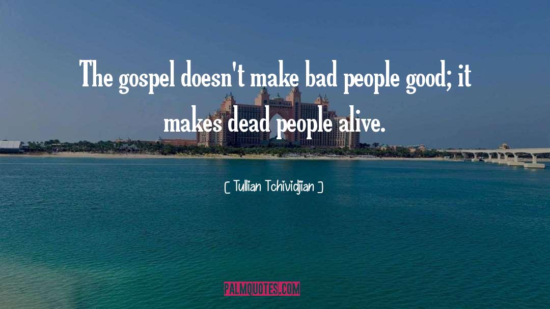 Tullian Tchividjian Quotes: The gospel doesn't make bad