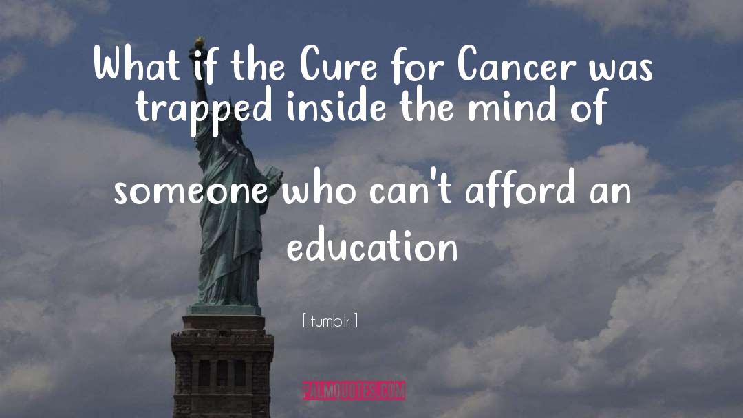 Tumblr Quotes: What if the Cure for