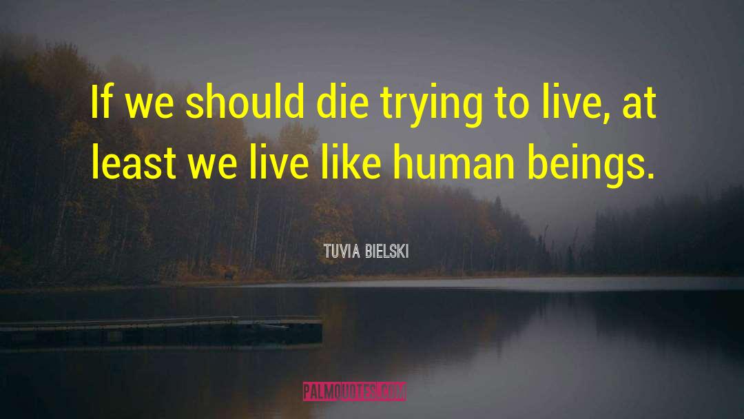 Tuvia Bielski Quotes: If we should die trying