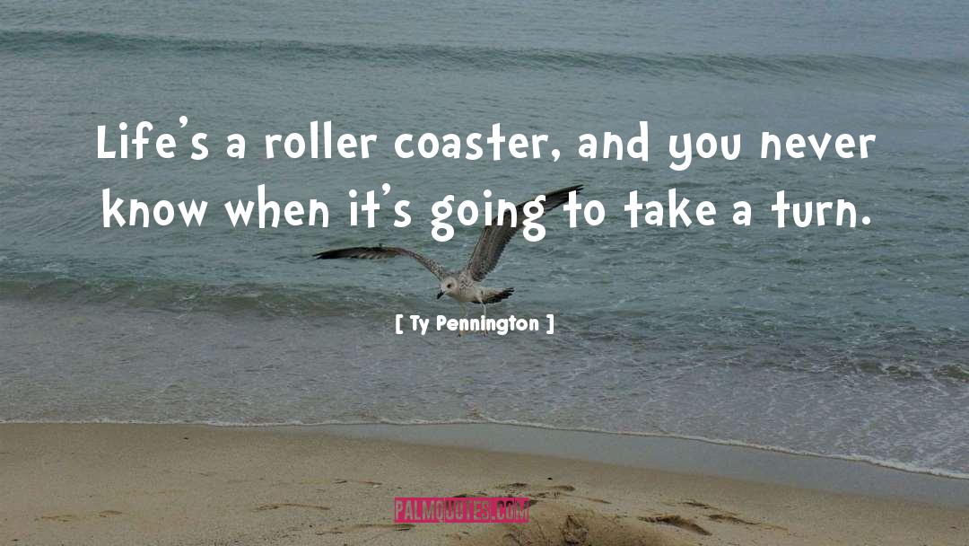 Ty Pennington Quotes: Life's a roller coaster, and