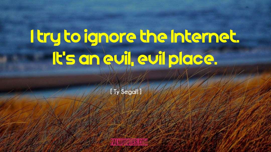 Ty Segall Quotes: I try to ignore the