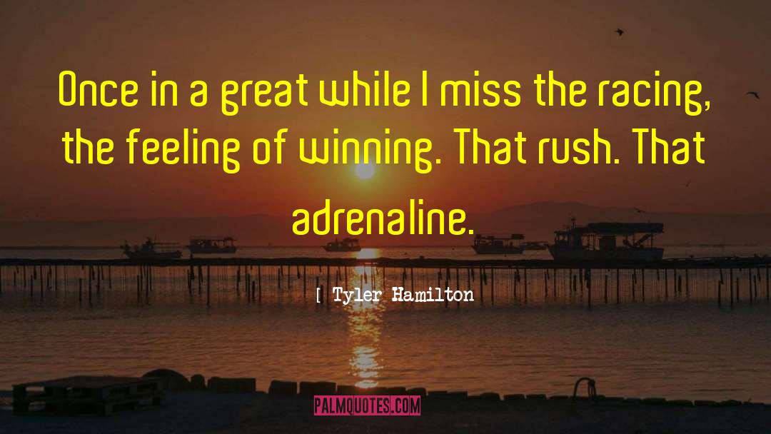 Tyler Hamilton Quotes: Once in a great while