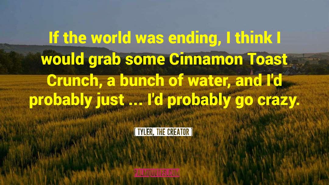 Tyler, The Creator Quotes: If the world was ending,