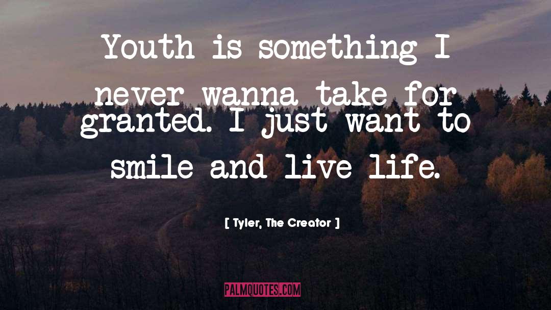 Tyler, The Creator Quotes: Youth is something I never