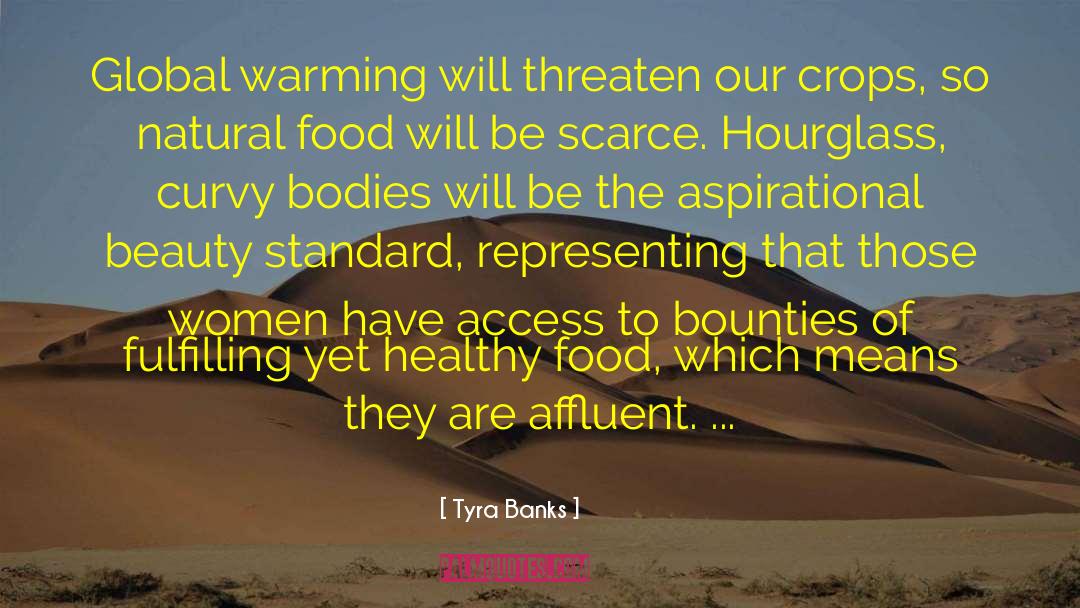 Tyra Banks Quotes: Global warming will threaten our