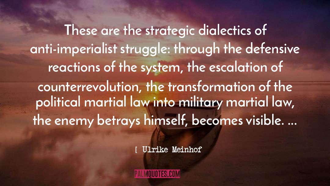 Ulrike Meinhof Quotes: These are the strategic dialectics