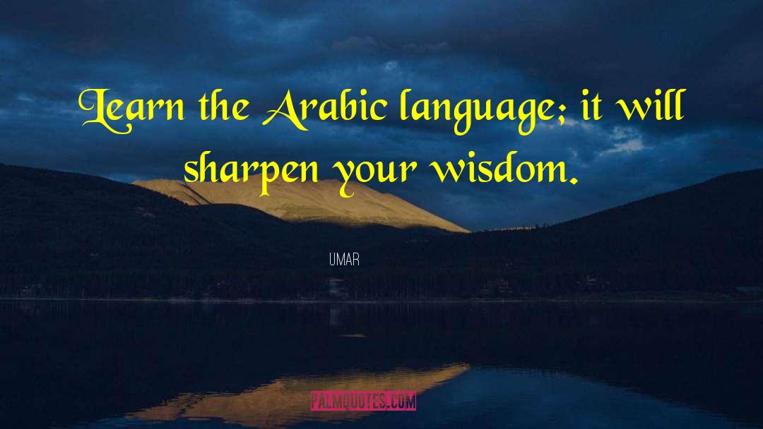 Umar Quotes: Learn the Arabic language; it