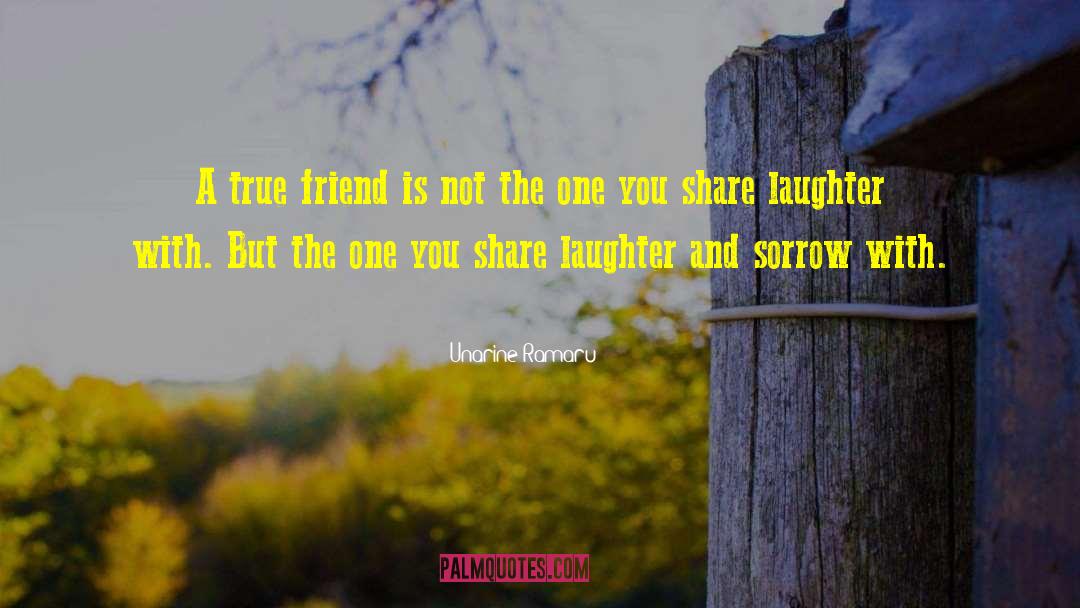 Unarine Ramaru Quotes: A true friend is not