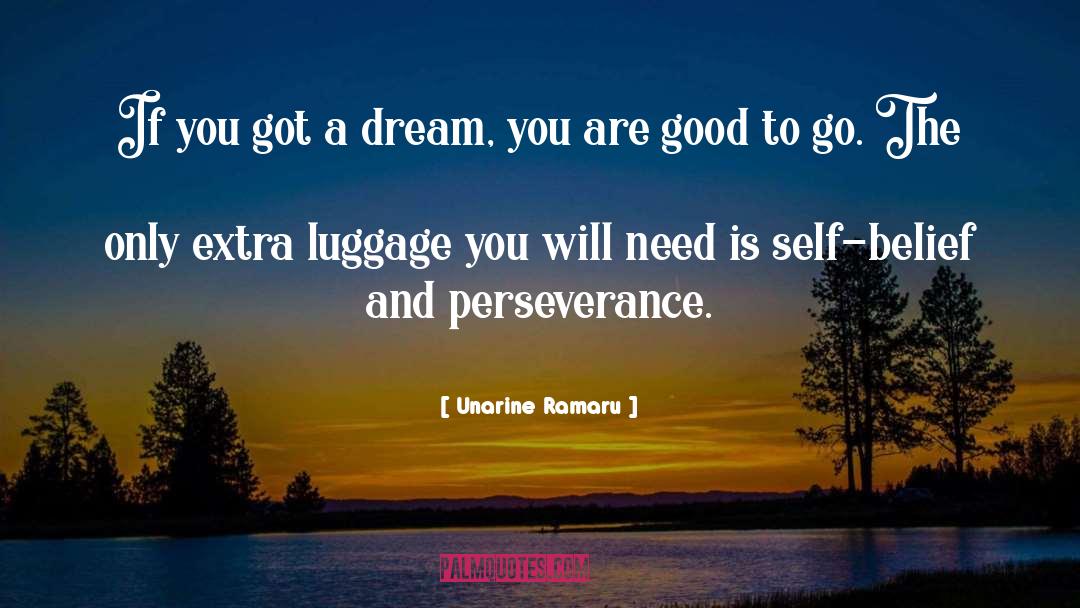 Unarine Ramaru Quotes: If you got a dream,