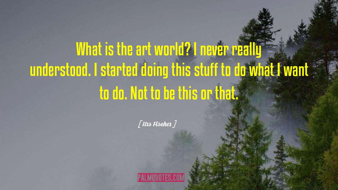 Urs Fischer Quotes: What is the art world?