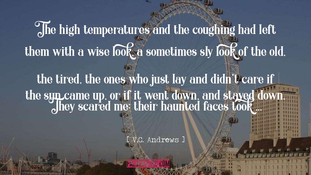 V.C. Andrews Quotes: The high temperatures and the