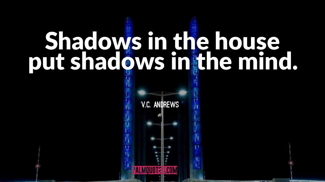 V.C. Andrews Quotes: Shadows in the house put