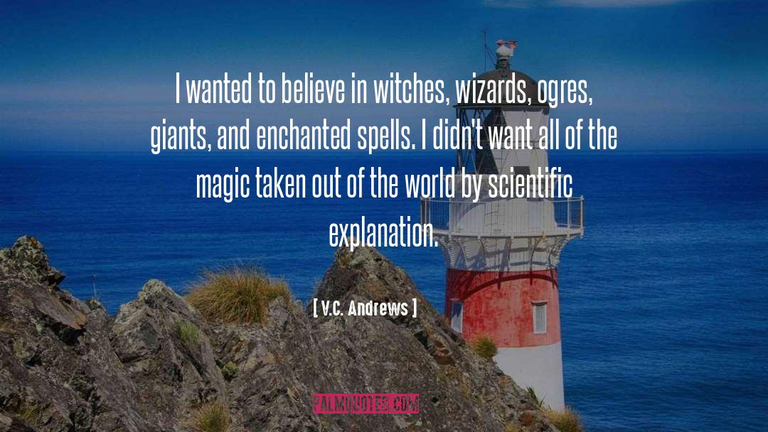 V.C. Andrews Quotes: I wanted to believe in