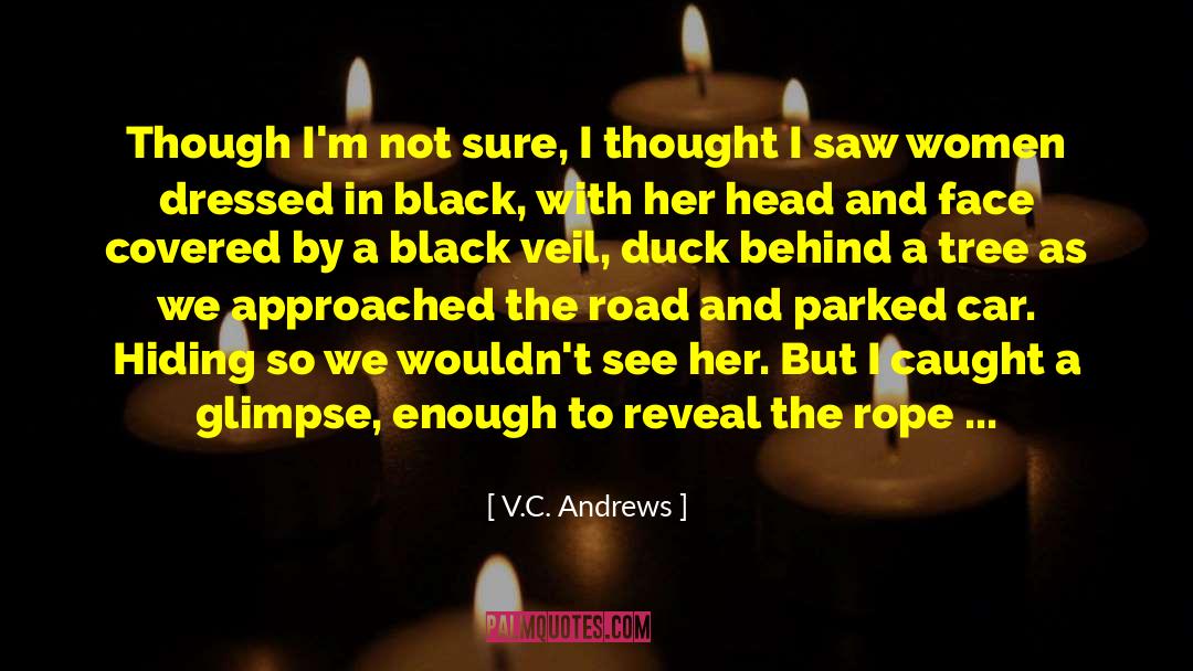 V.C. Andrews Quotes: Though I'm not sure, I