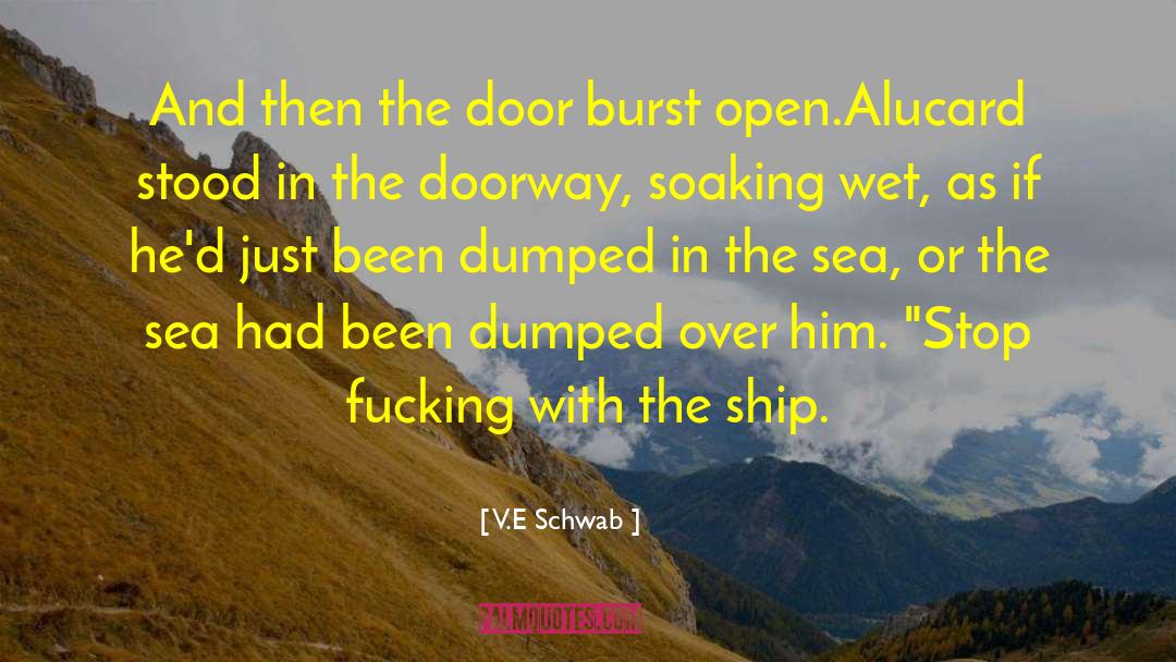 V.E. Schwab Quotes: And then the door burst