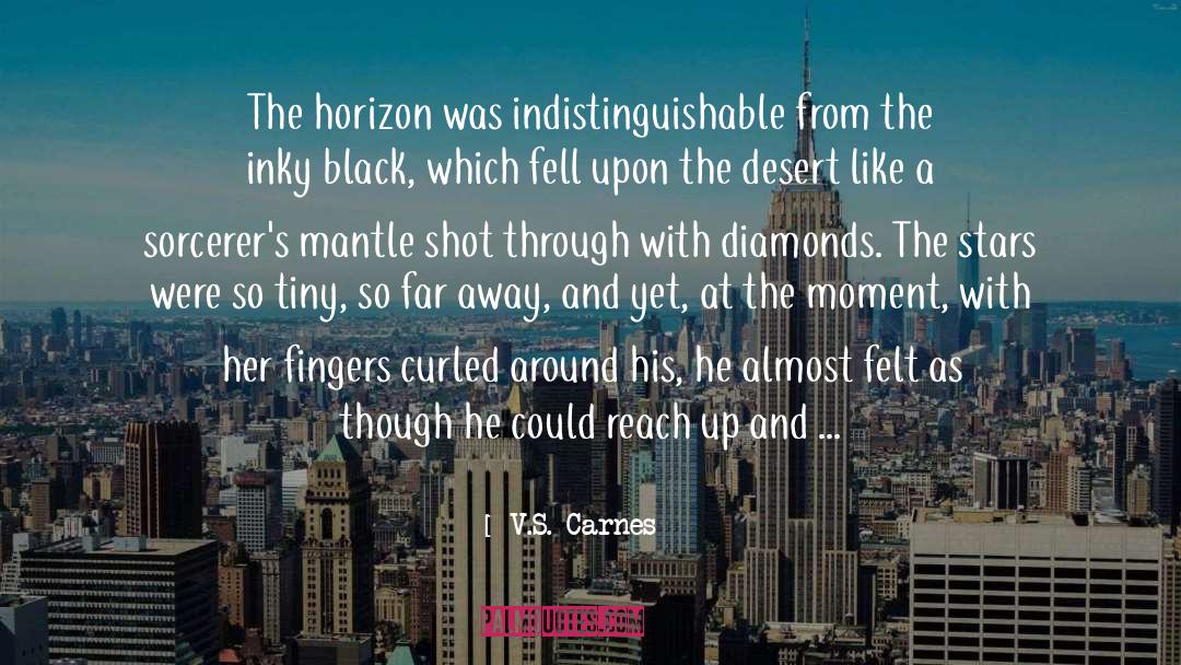 V.S. Carnes Quotes: The horizon was indistinguishable from