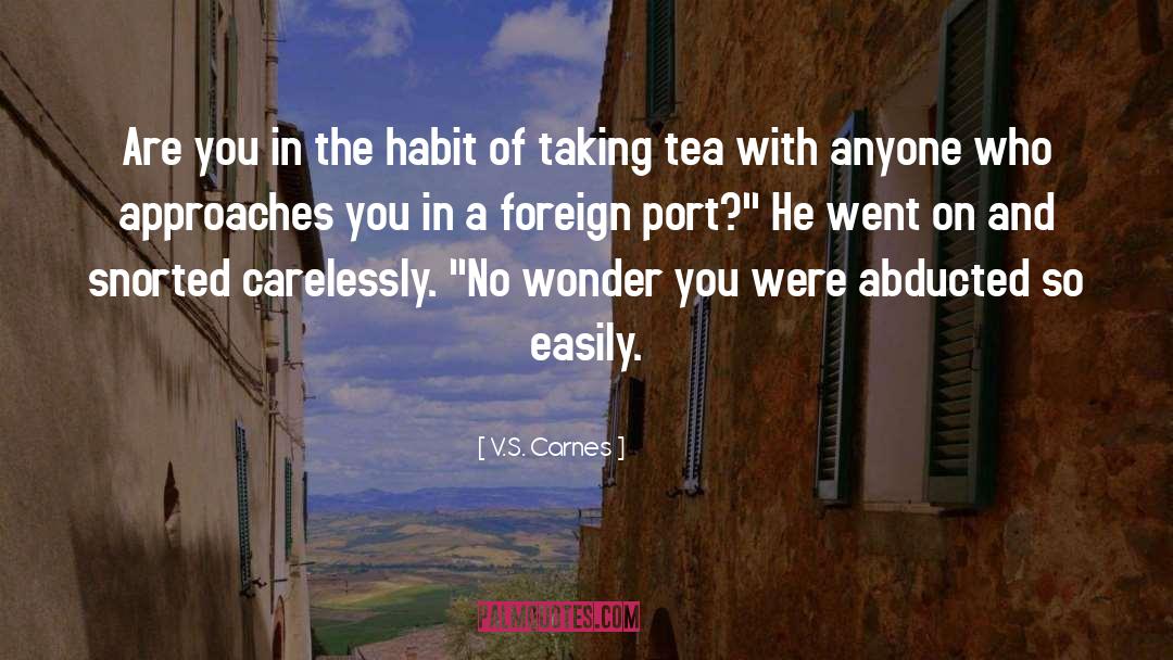 V.S. Carnes Quotes: Are you in the habit