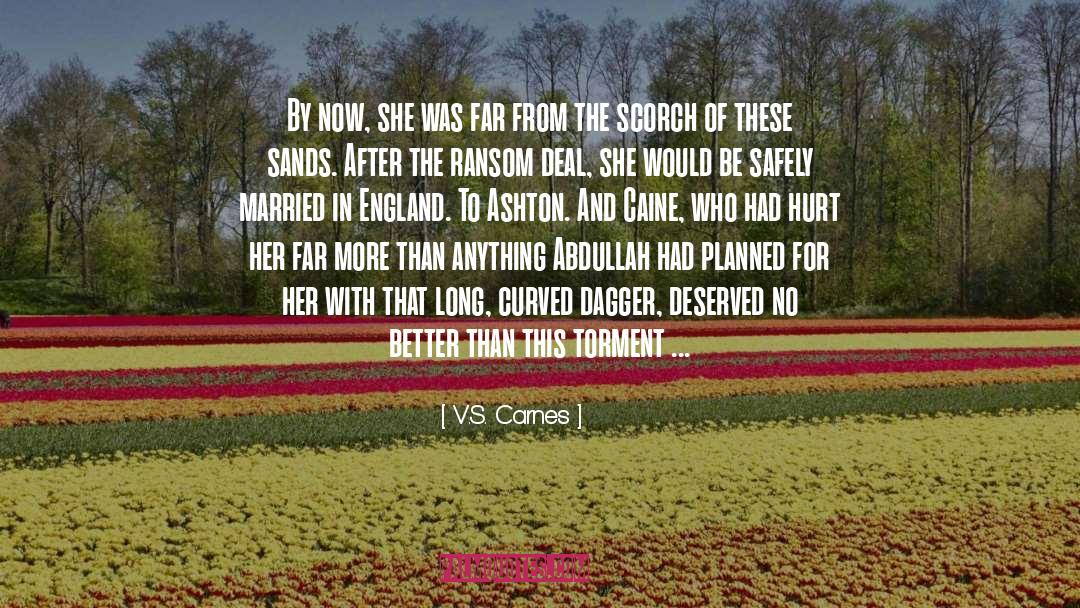 V.S. Carnes Quotes: By now, she was far