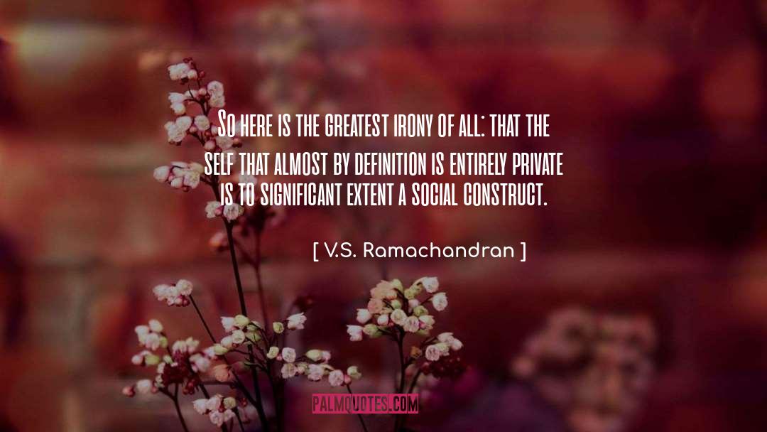 V.S. Ramachandran Quotes: So here is the greatest