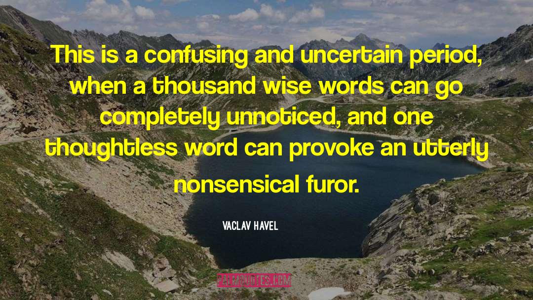 Vaclav Havel Quotes: This is a confusing and