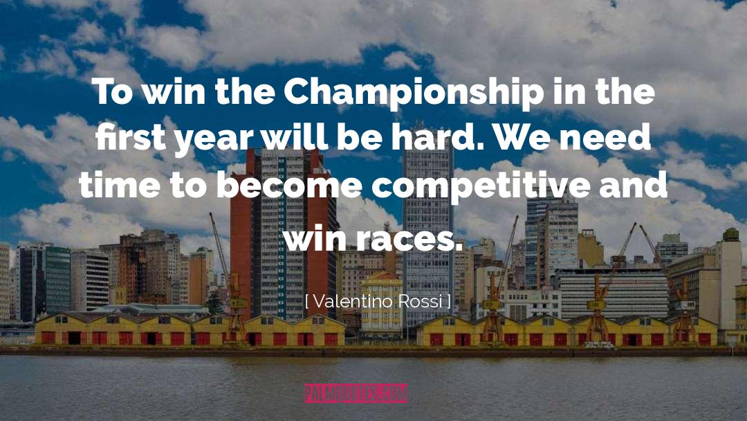 Valentino Rossi Quotes: To win the Championship in