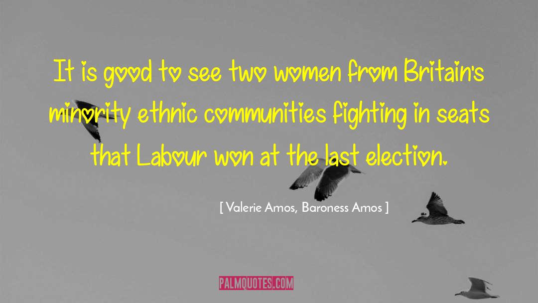 Valerie Amos, Baroness Amos Quotes: It is good to see