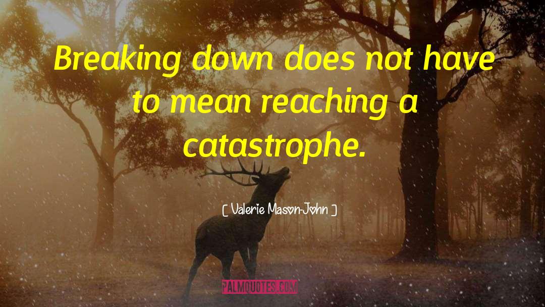Valerie Mason-John Quotes: Breaking down does not have