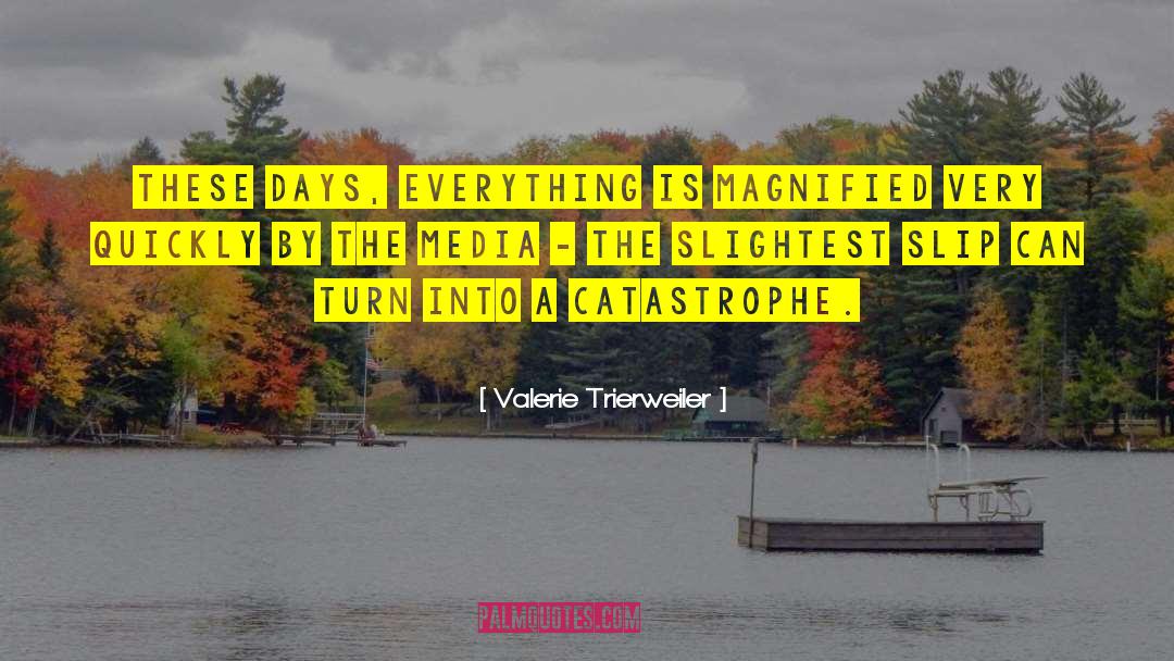 Valerie Trierweiler Quotes: These days, everything is magnified