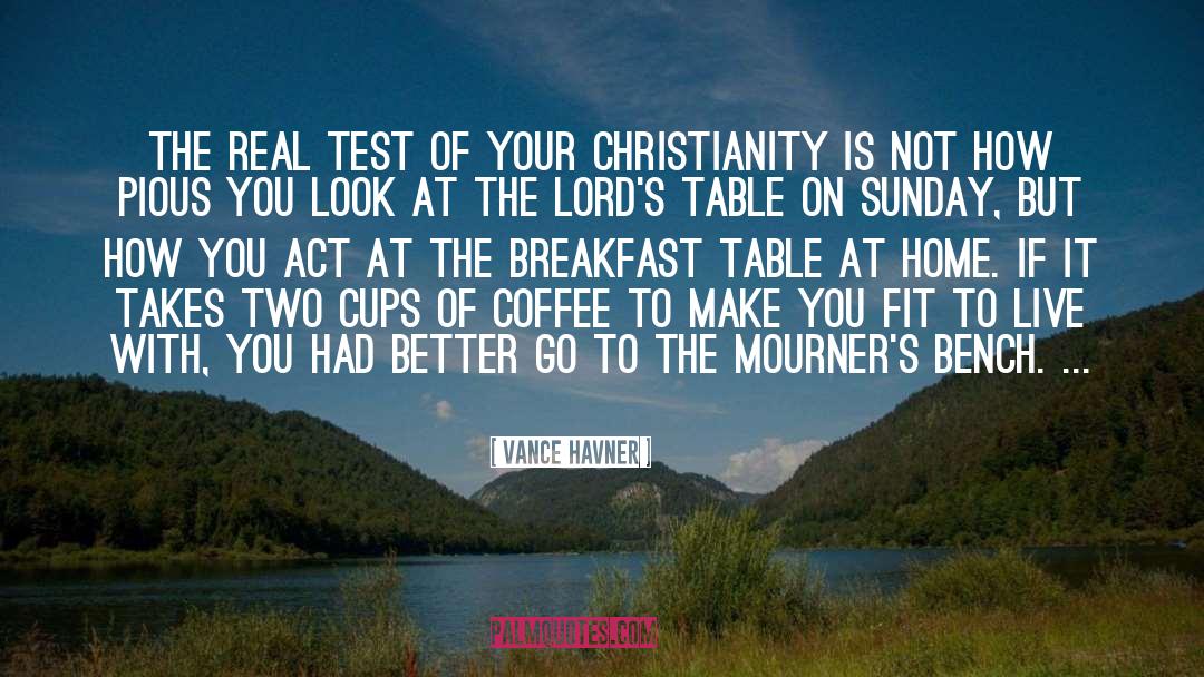 Vance Havner Quotes: The real test of your