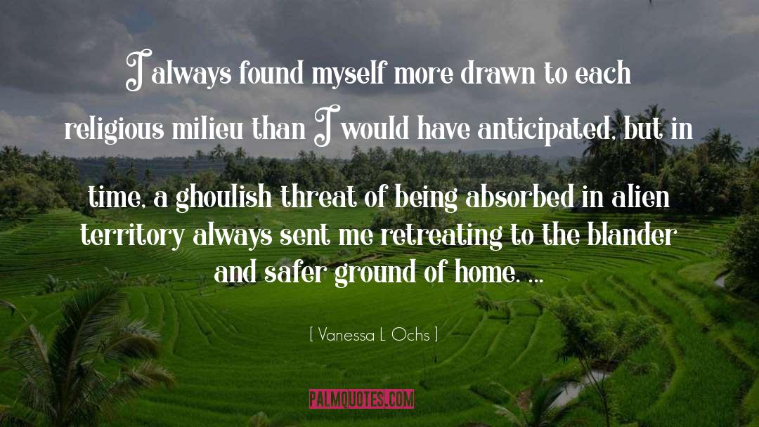 Vanessa L Ochs Quotes: I always found myself more