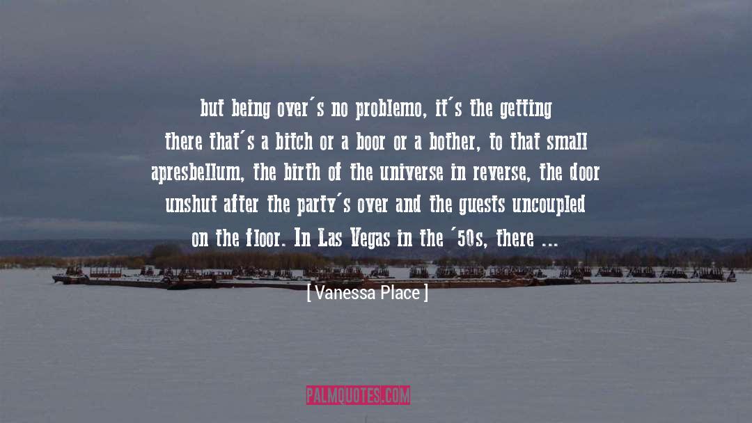 Vanessa Place Quotes: but being over's no problemo,