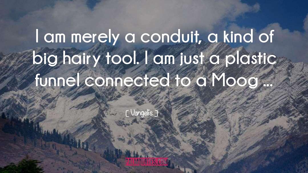 Vangelis Quotes: I am merely a conduit,