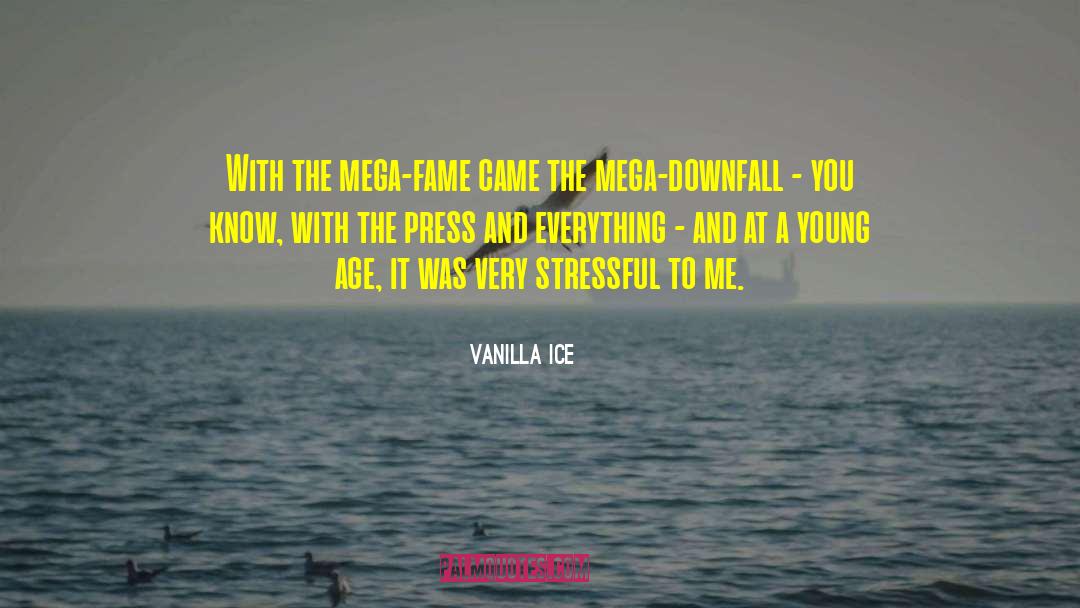 Vanilla Ice Quotes: With the mega-fame came the