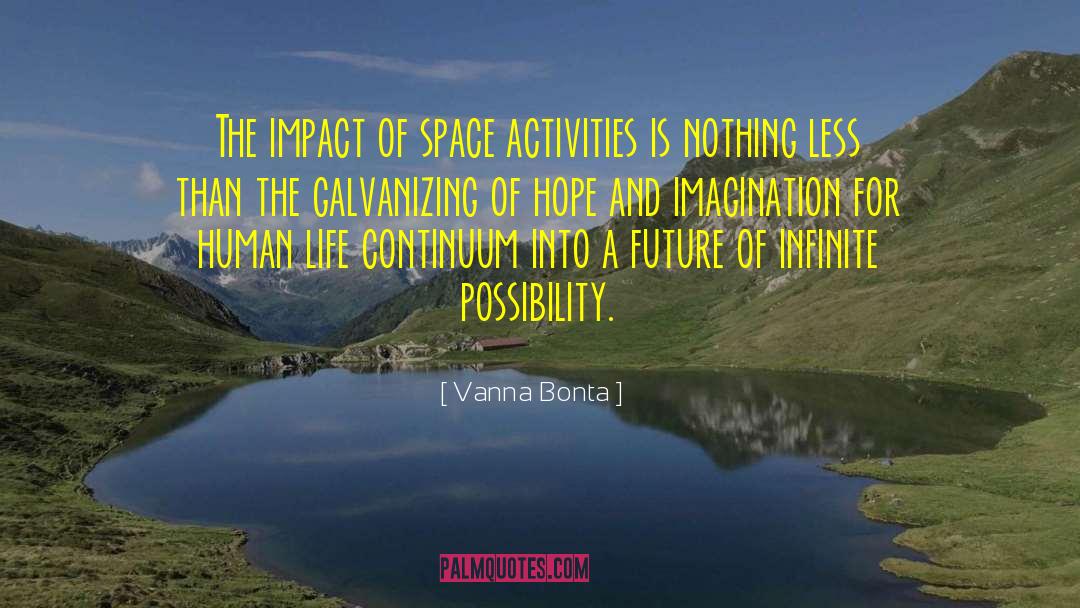 Vanna Bonta Quotes: The impact of space activities
