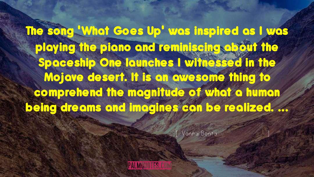 Vanna Bonta Quotes: The song 'What Goes Up'